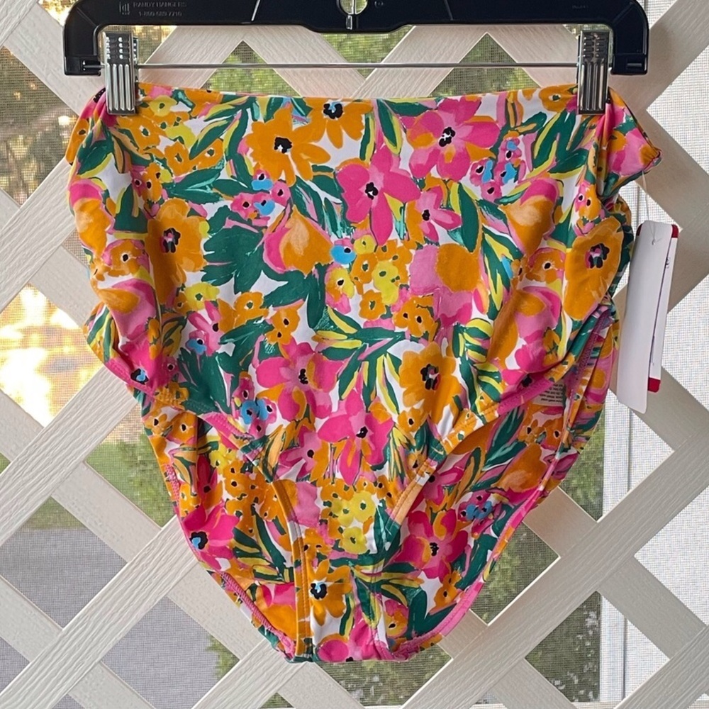 Anne Cole 3-way Convertible ‘Sunshine Floral’ Print Bottom - Picture 2 of 13